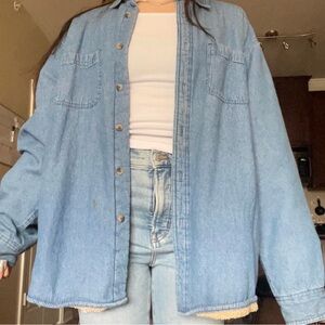 Wrangler fleece lined jean jacket